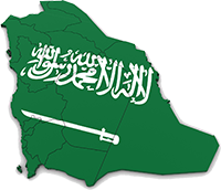 mapa koronawirusa Arabia Saudyjska