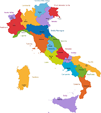mapa koronawirusa Włochy